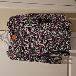 Ruby Rd. purple green and pink top